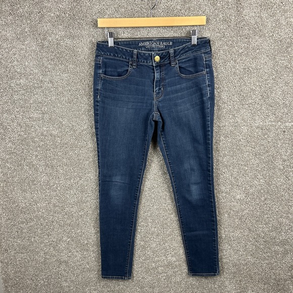 American‎ Eagle Jeggings Women's Size 6 Medium Wash - Picture 1 of 7